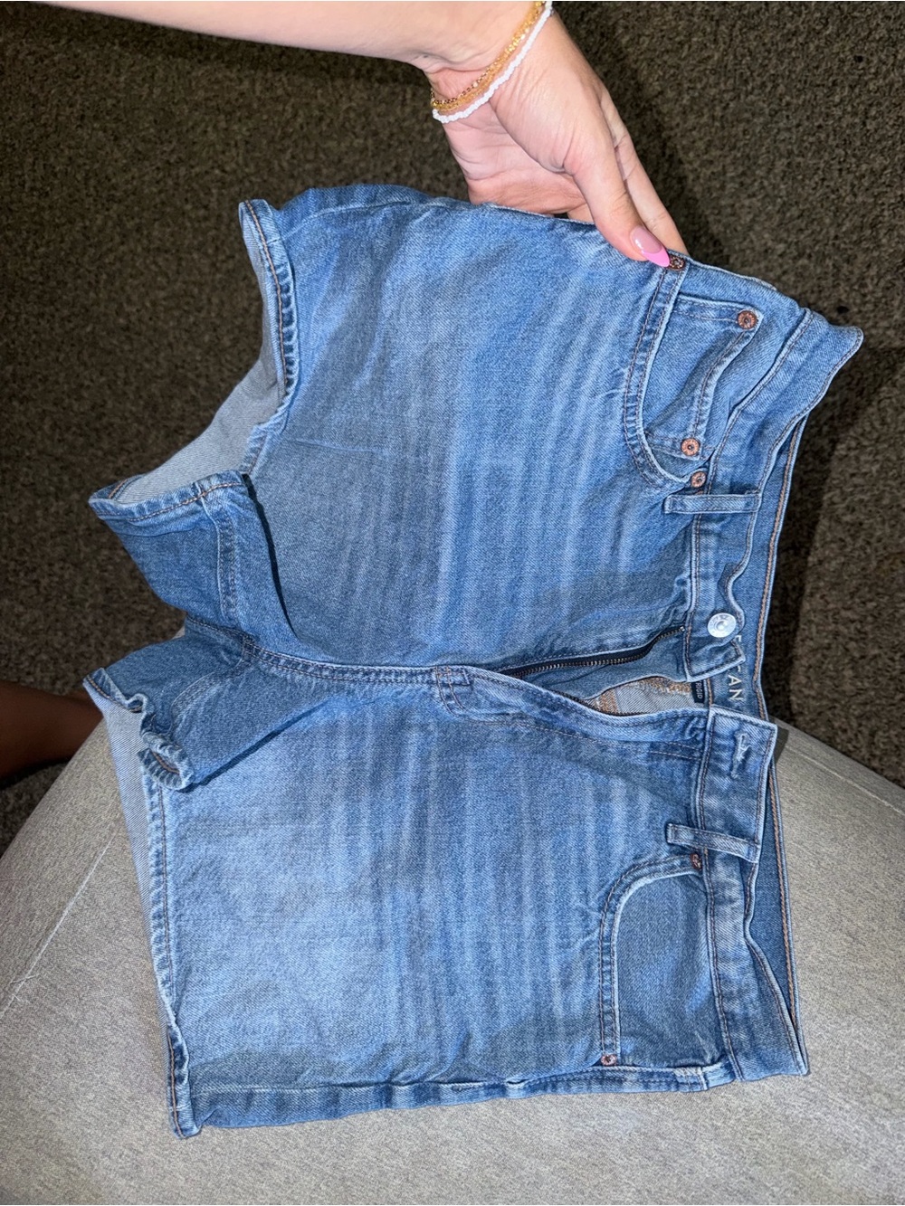 American Eagle Outfitters Light Blue Denim Cutoff Shorts